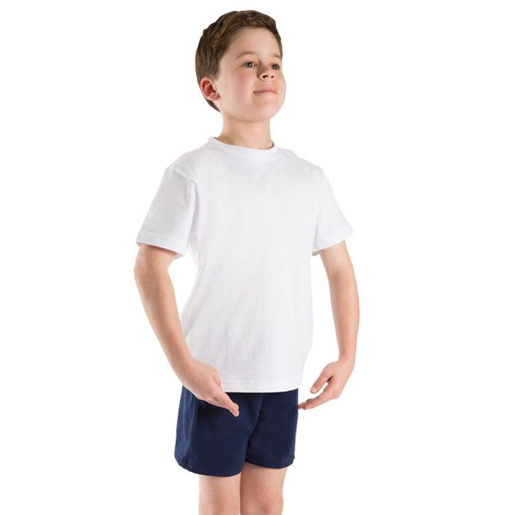 Boys - All Grades - Fitted White T Shirt or White Short Sleeved Loetard