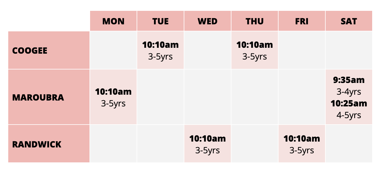 Little Tutus 3 -5 yrs